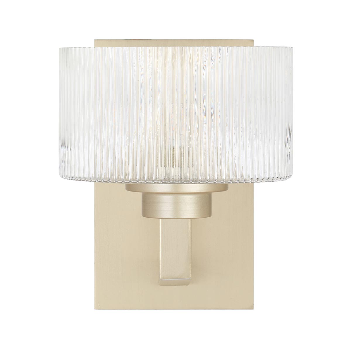 Moreno II Wall Light with Ribbed Glass - Stylish Design