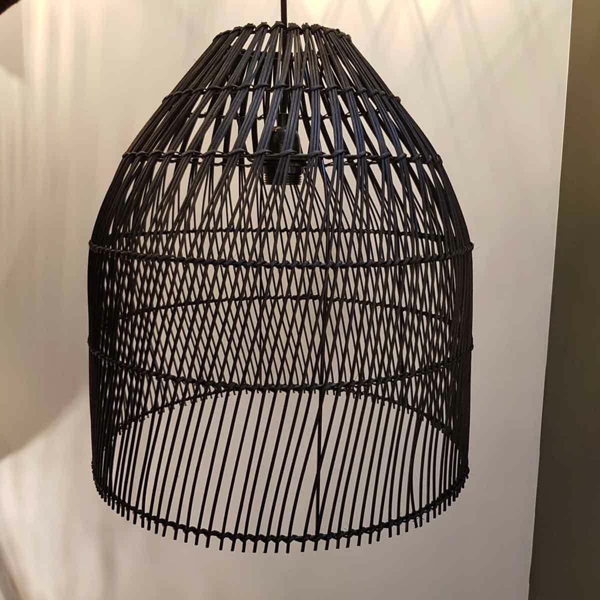 Sawyer Boho Rattan/Cane Pendant Light