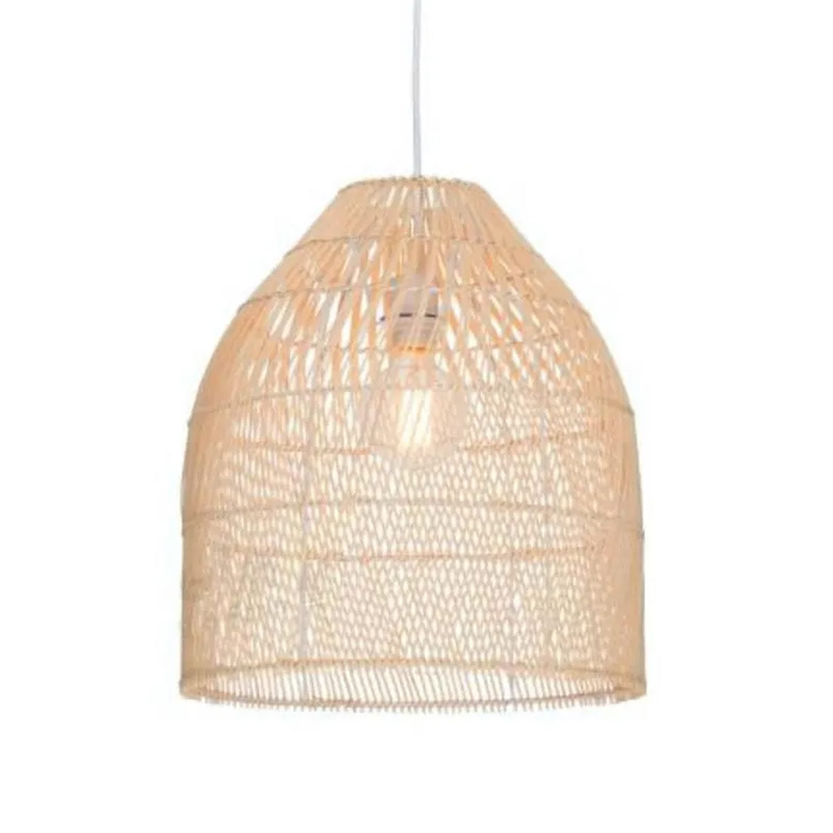 Sawyer Boho Rattan/Cane Pendant Light