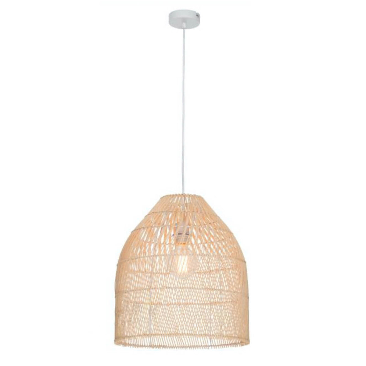 Sawyer Boho Rattan/Cane Pendant Light