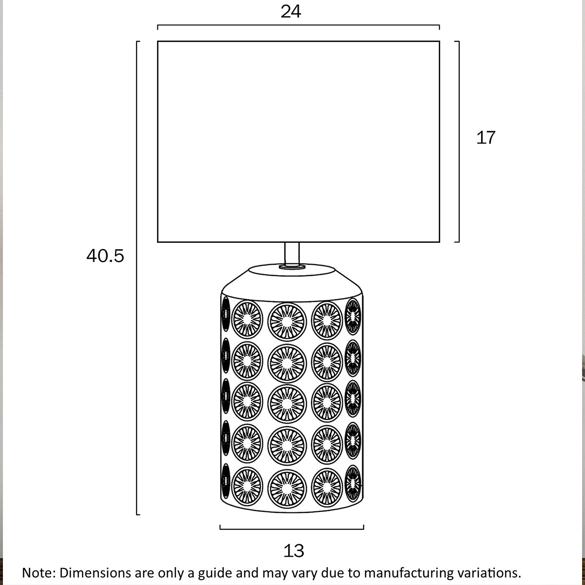 Nancy Ceramic Table Lamp - Modern Design with Drum Shade