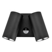 Natasha Double Adjustable LED Outdoor Spotlight with Sensor