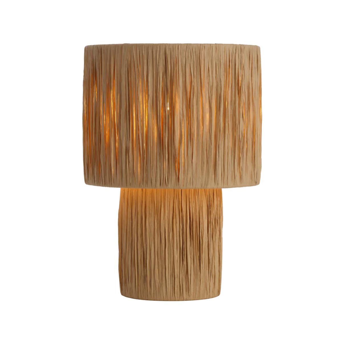 Nativa Coastal Raffia Table Lamp