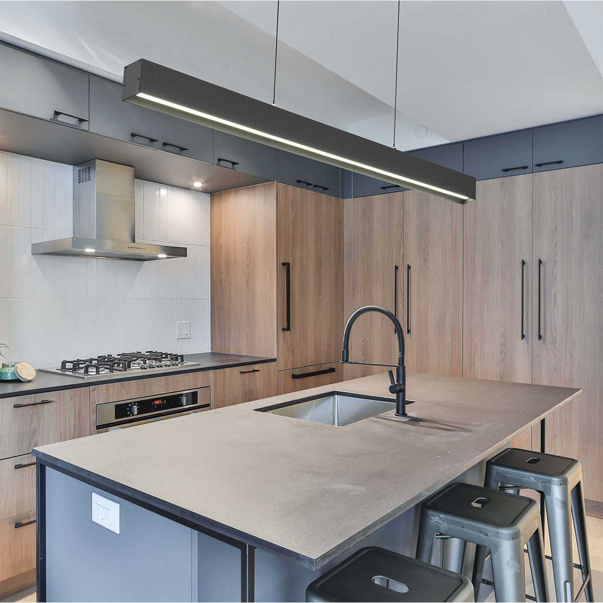 Navaro 120cm LED Linear Pendant Light with Smart Control