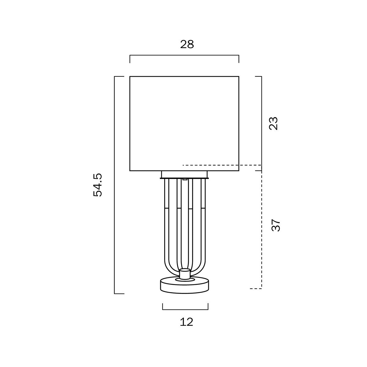 Negas Table Lamp - Stylish Design with Drum Shade
