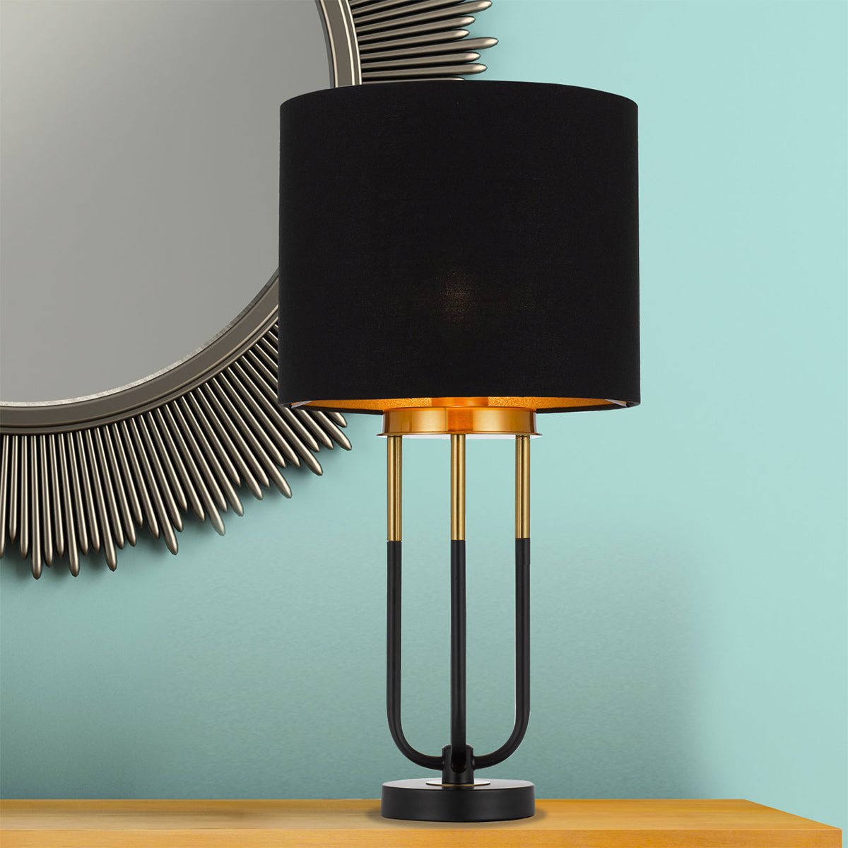 Negas Table Lamp - Stylish Design with Drum Shade
