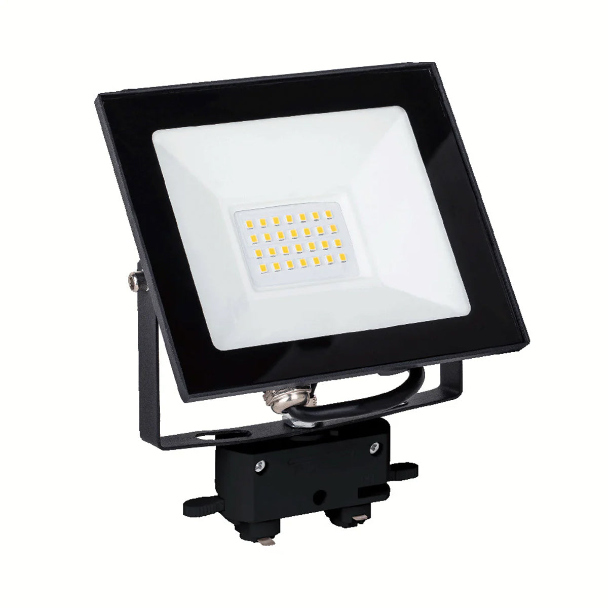 Neo Metal Glass 20W LED Flood Light with Flood Track Adapter