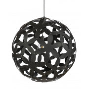 Newbach Abstract Timber Veneer Sphere Pendant Light 800mm