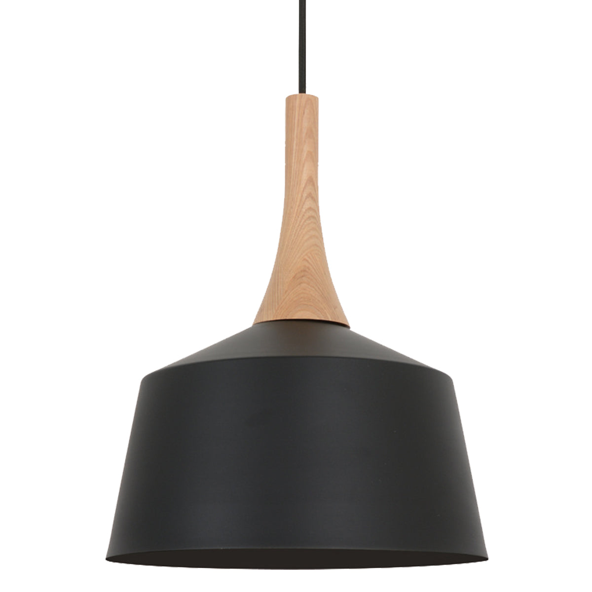 Nordic Metal & Oak 270mm Small Pendant Light