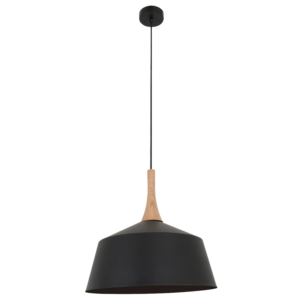 Nordic Metal & Oak 270mm Small Pendant Light