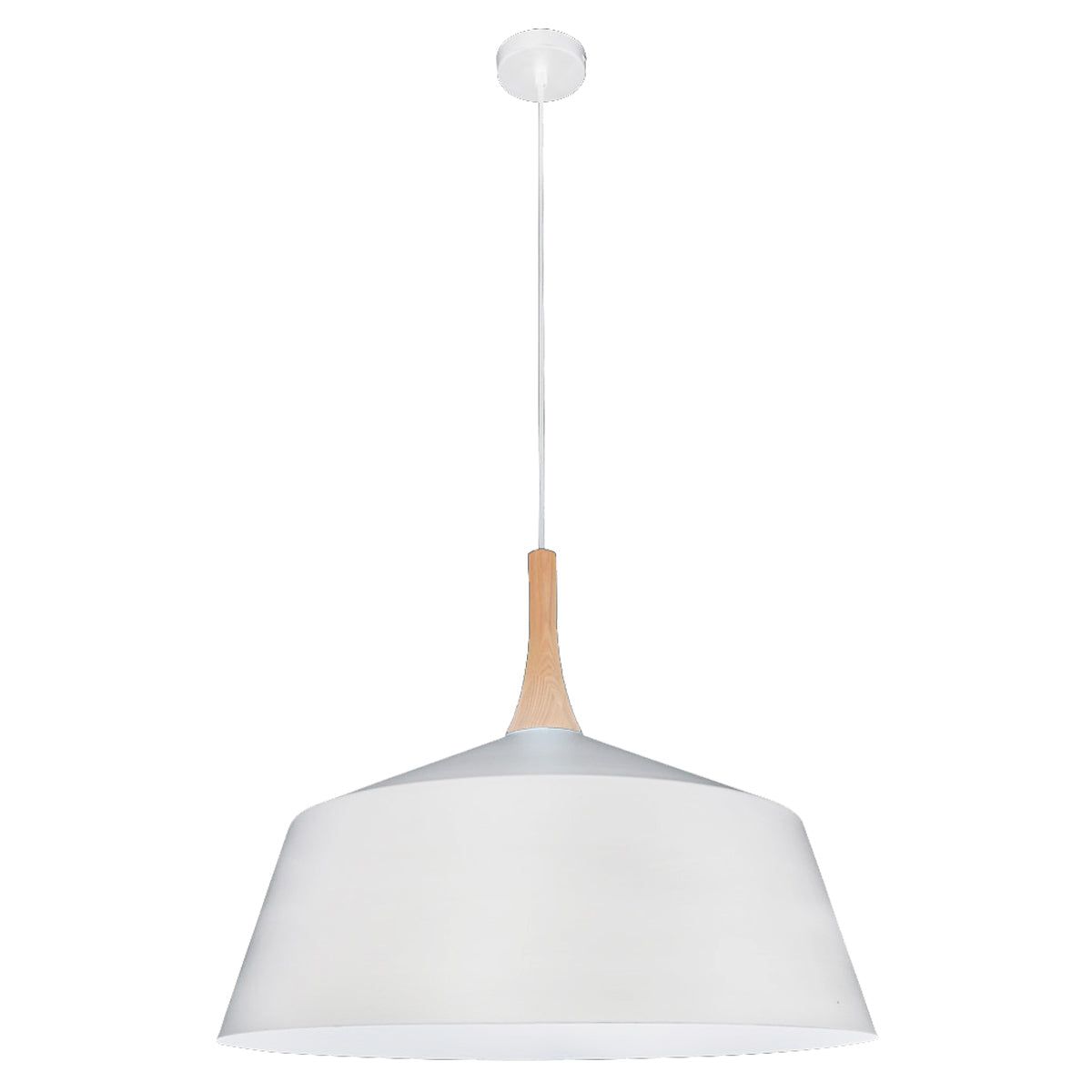 Nordic Metal & Oak 270mm Small Pendant Light
