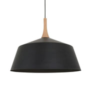 Nordic Metal & Oak Pendant Light