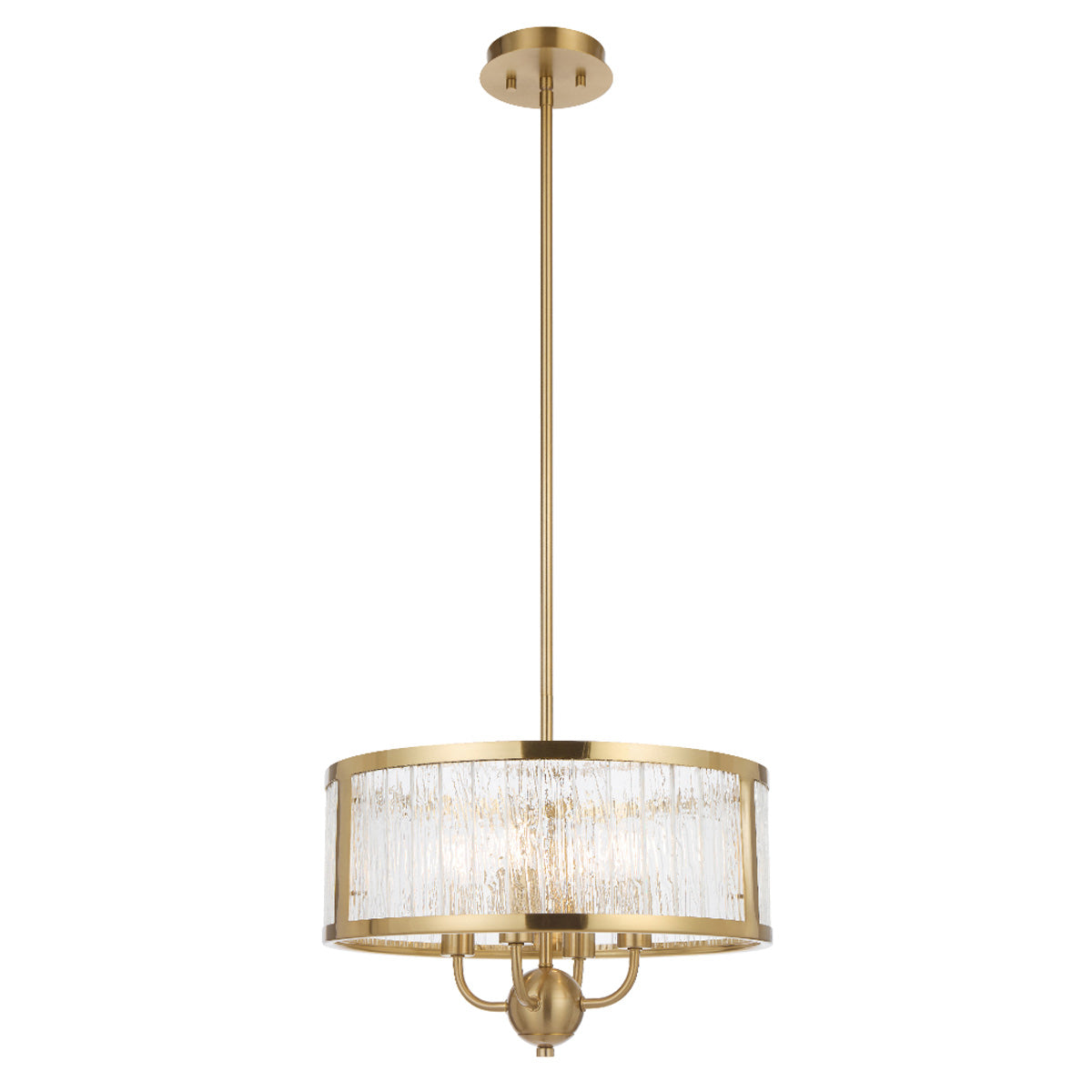 Norel Drum Shaped Pendant Light with Adjustable Rods