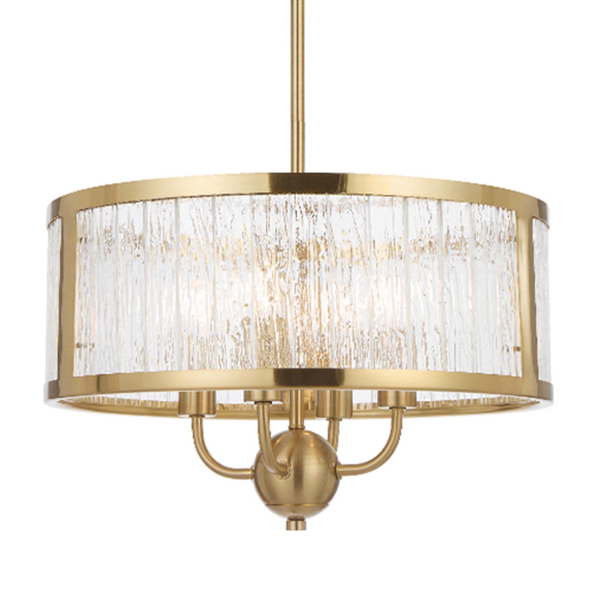 Norel Drum Shaped Pendant Light with Adjustable Rods