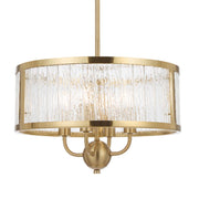 Norel Drum Shaped Pendant Light with Adjustable Rods