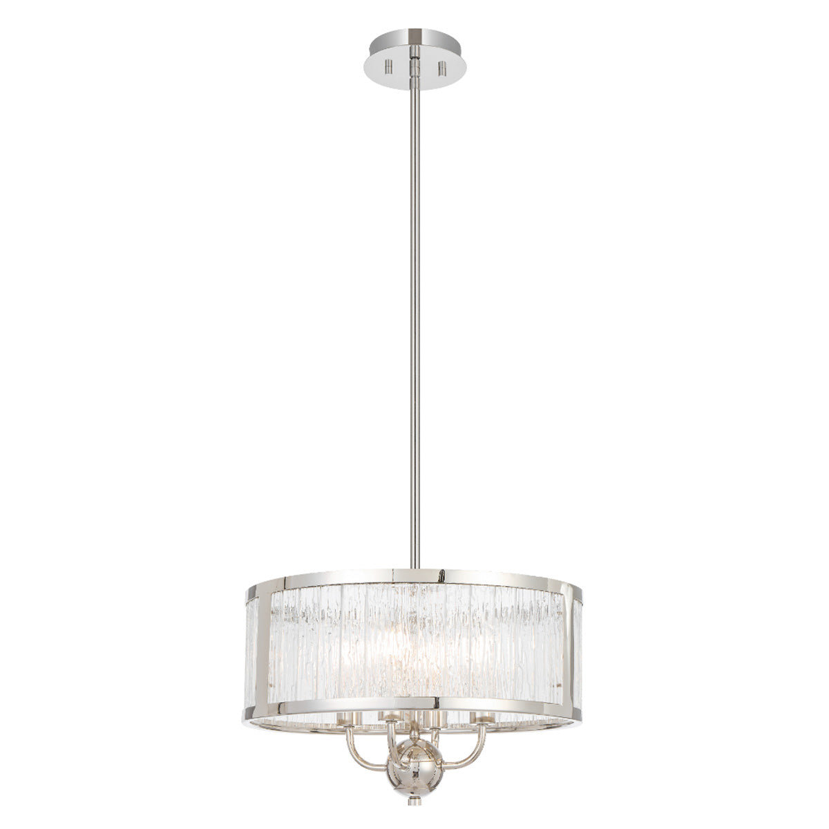 Norel Drum Shaped Pendant Light with Adjustable Rods