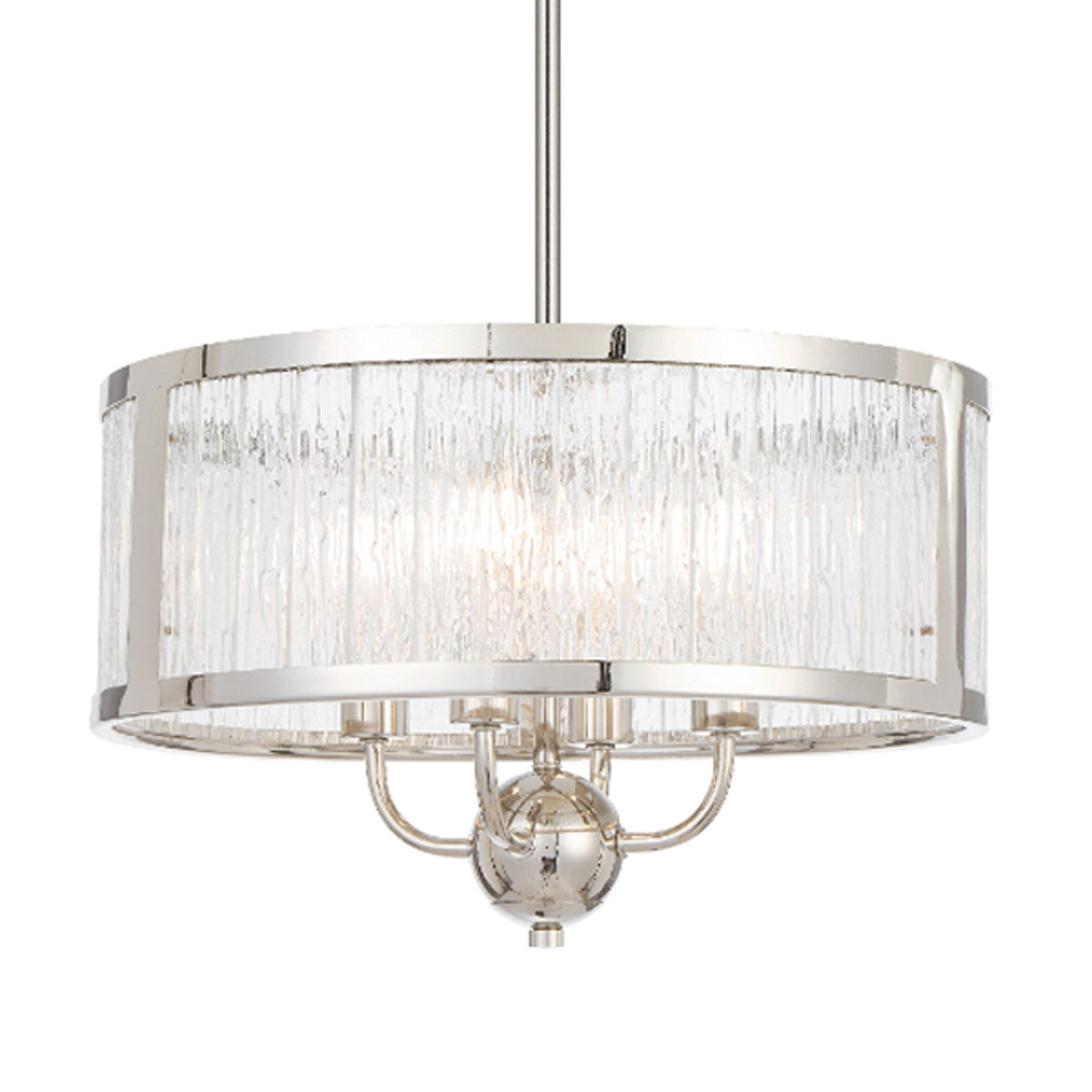 Norel Drum Shaped Pendant Light with Adjustable Rods