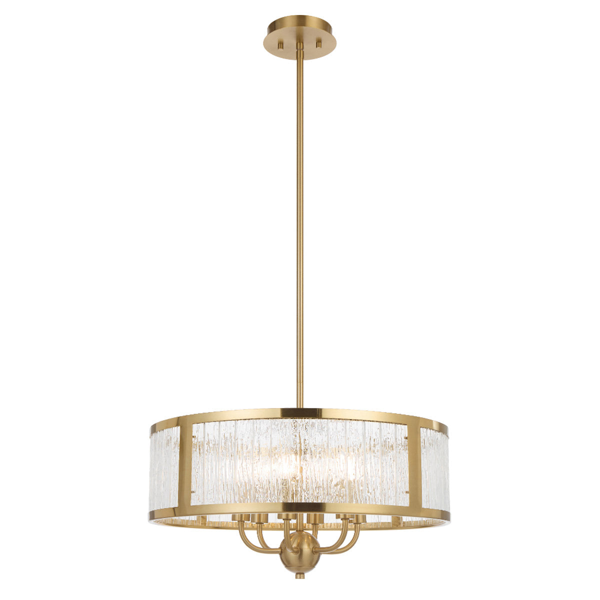 Norel Drum Shaped Pendant Light with Adjustable Rods