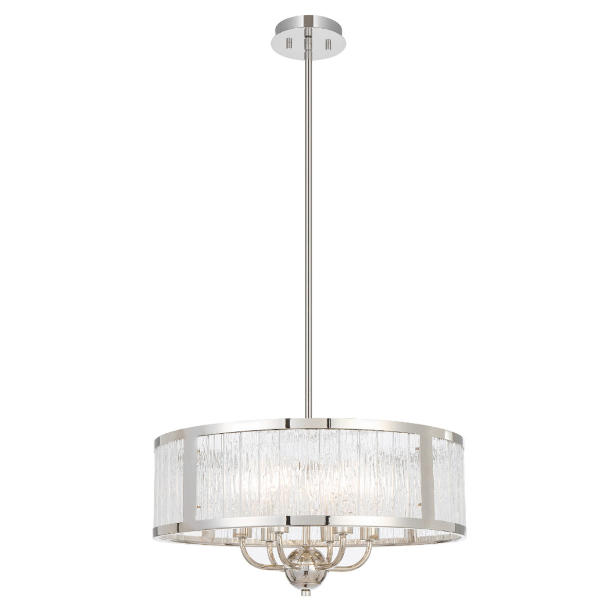Norel Drum Shaped Pendant Light with Adjustable Rods