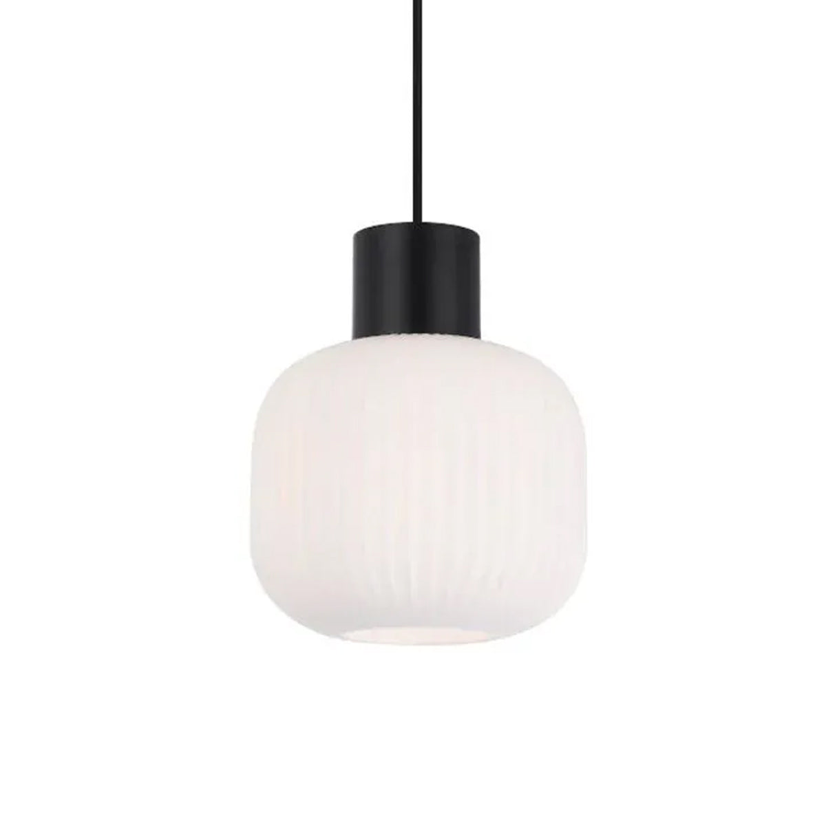 Nori 20 Pendant Light with Ribbed Glass