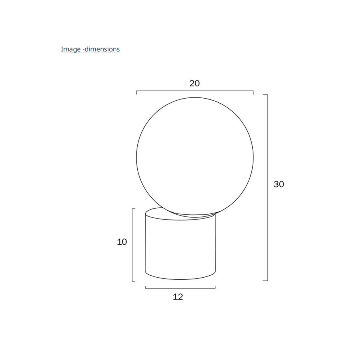 Novio Orb Glass Table Lamp