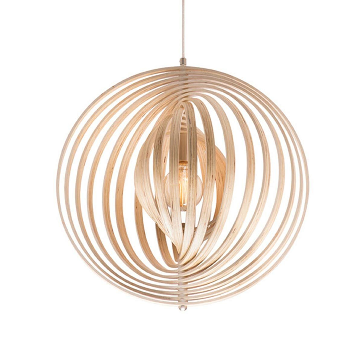 Oasis Large Plywood Timber Pendant Light