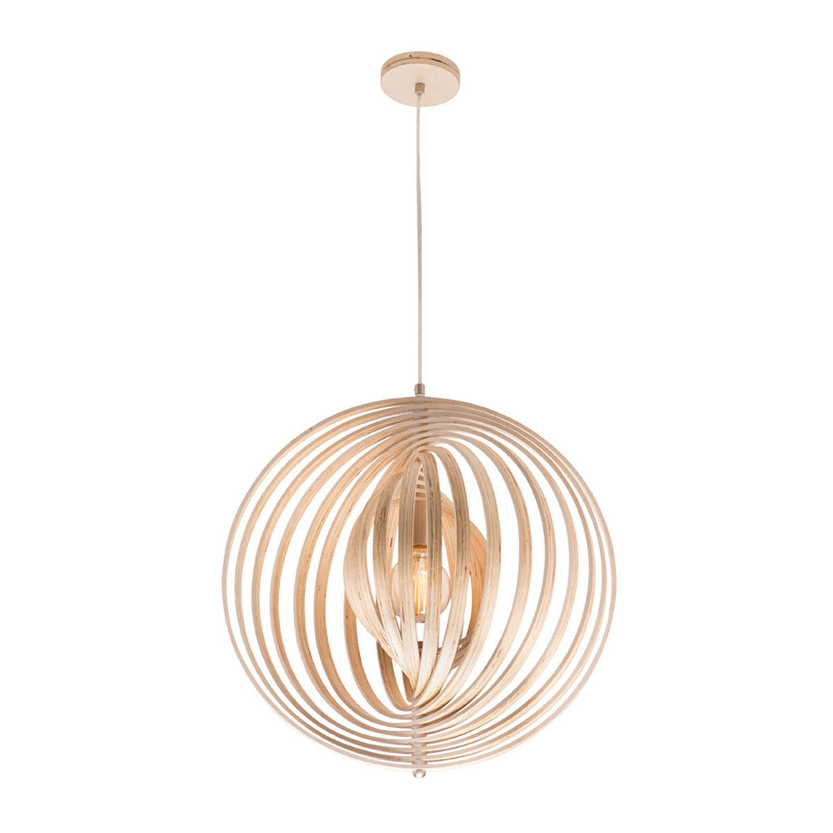 Oasis Large Plywood Timber Pendant Light