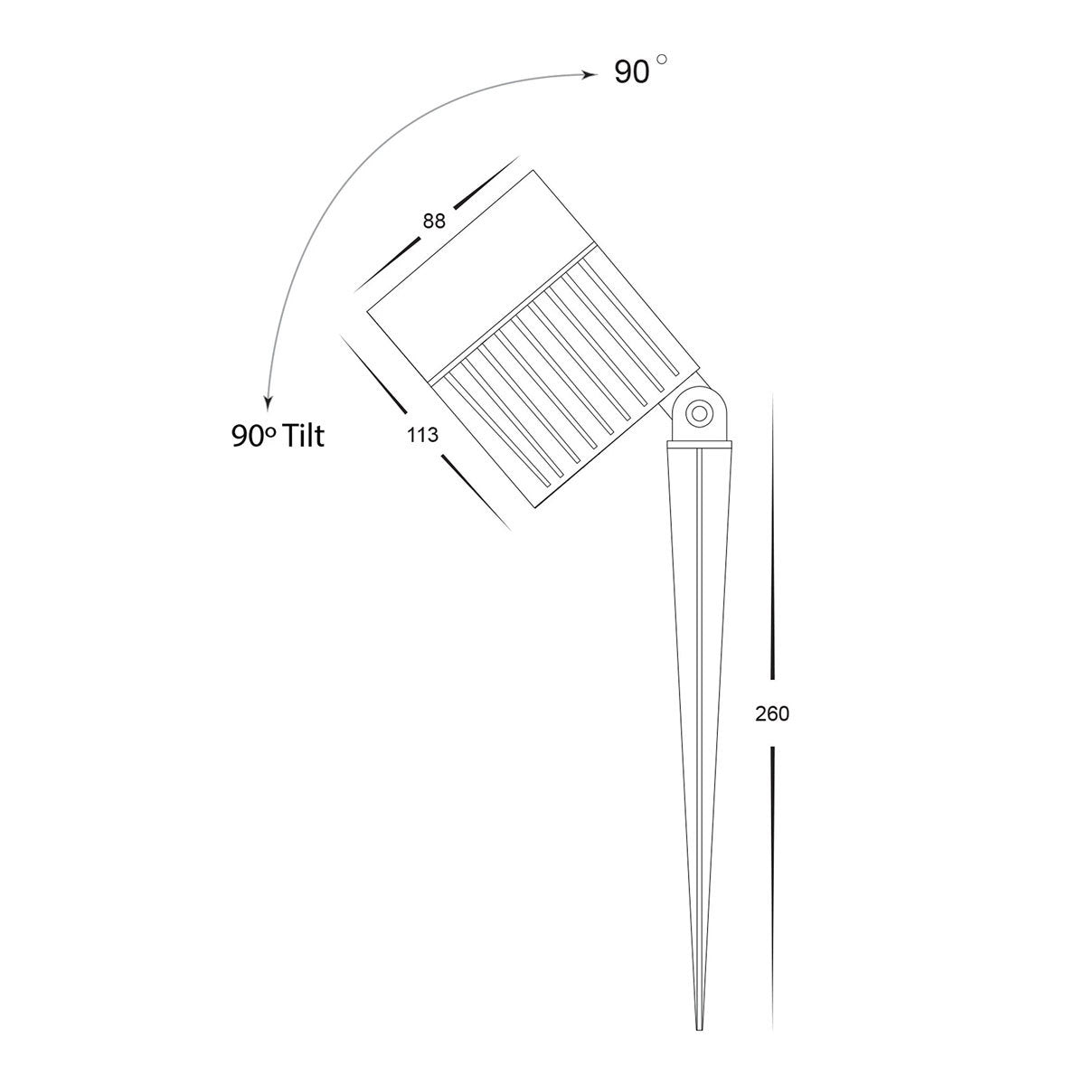 Oasis LED Garden Spike Light
