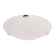 Remo Alabaster Glass Oyster Ceiling Light