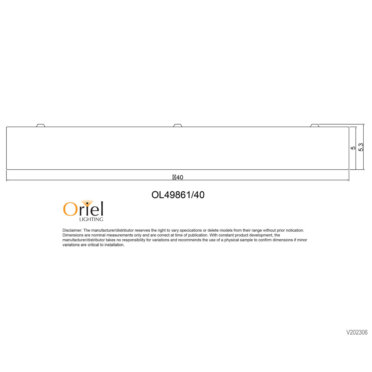Flush Mount LED Ceiling Light 300mm Tri-Colour - Orbis
