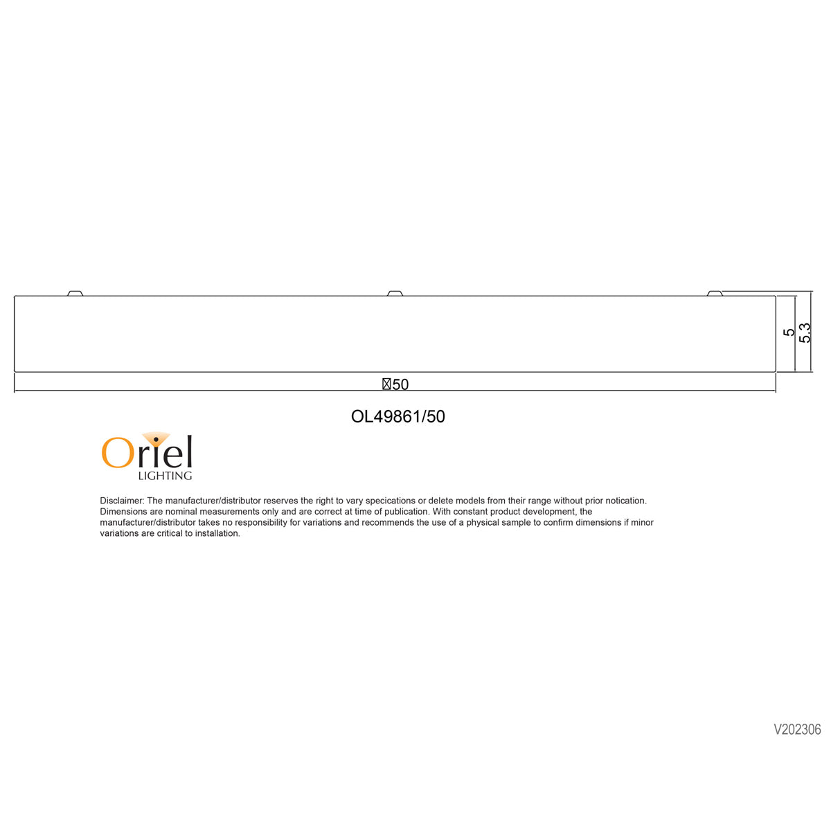 Flush Mount LED Ceiling Light 300mm Tri-Colour - Orbis