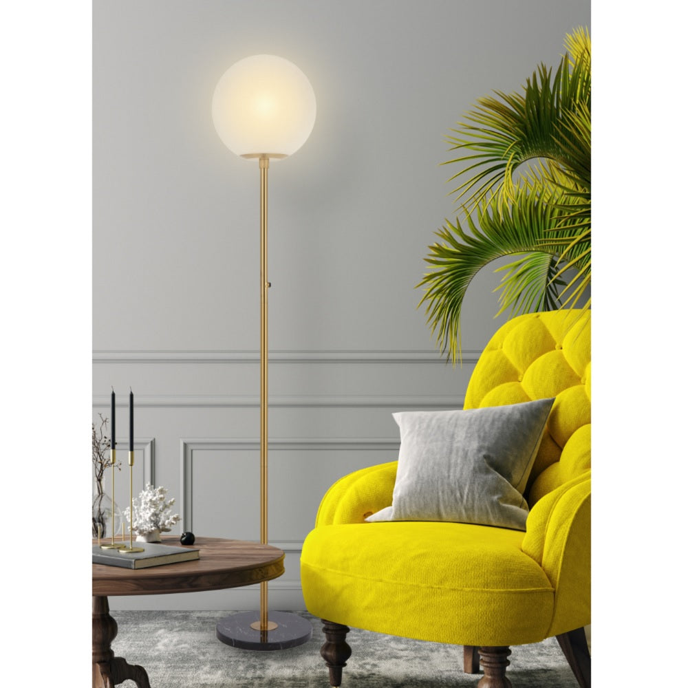 Oliana Floor Lamp with Antique Gold Finish