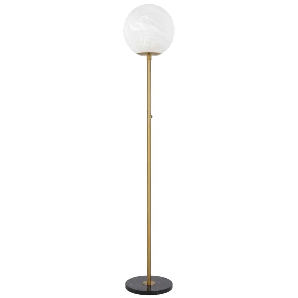 Oliana Floor Lamp with Antique Gold Finish