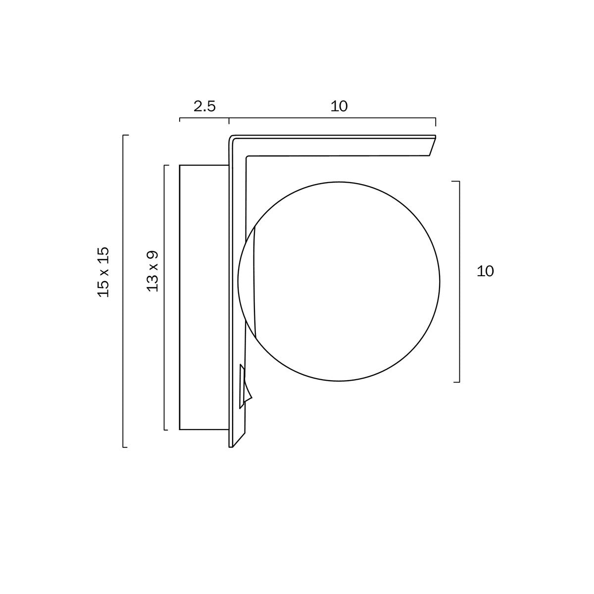 Olio Round Orb Wall Light