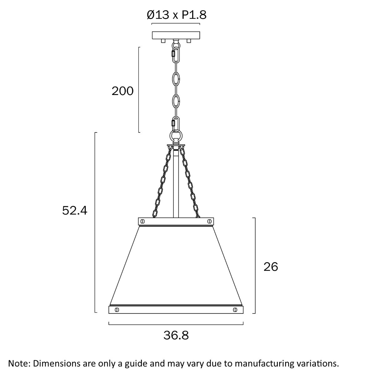 Olmont Pendant Light with Adjustable Chain