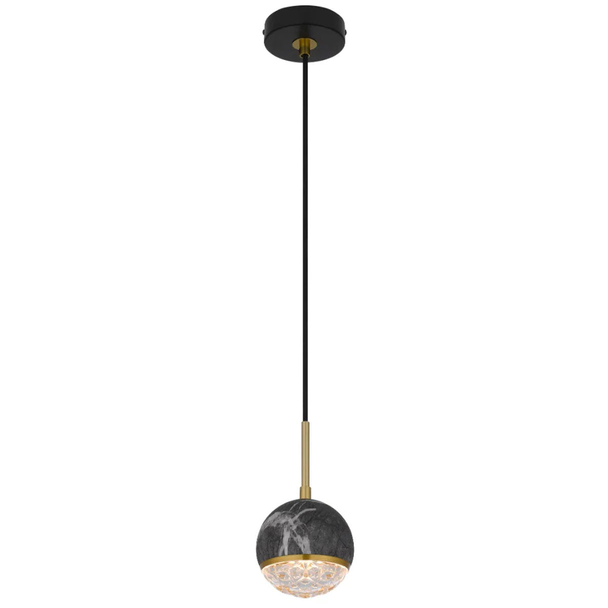 Oneta 1LT Pendant Light with Adjustable Marble Glass
