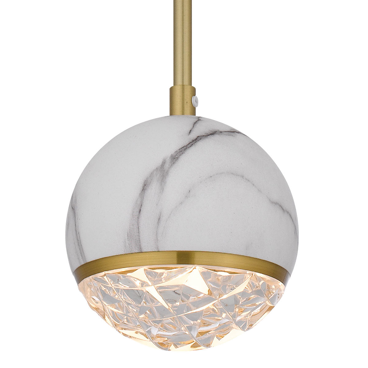 Oneta 1LT Pendant Light with Adjustable Marble Glass