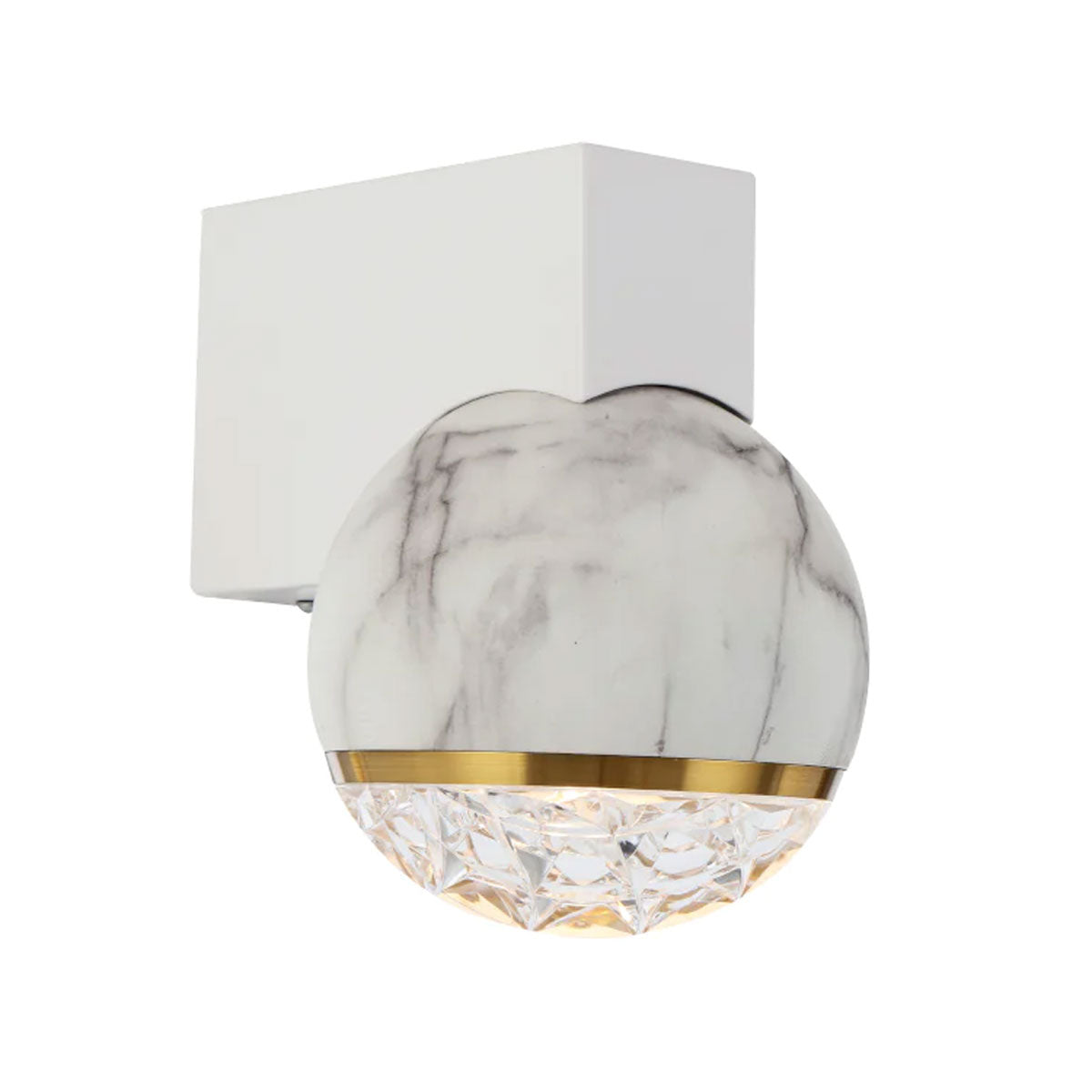 Oneta 1LT Wall Light with Marble Shade