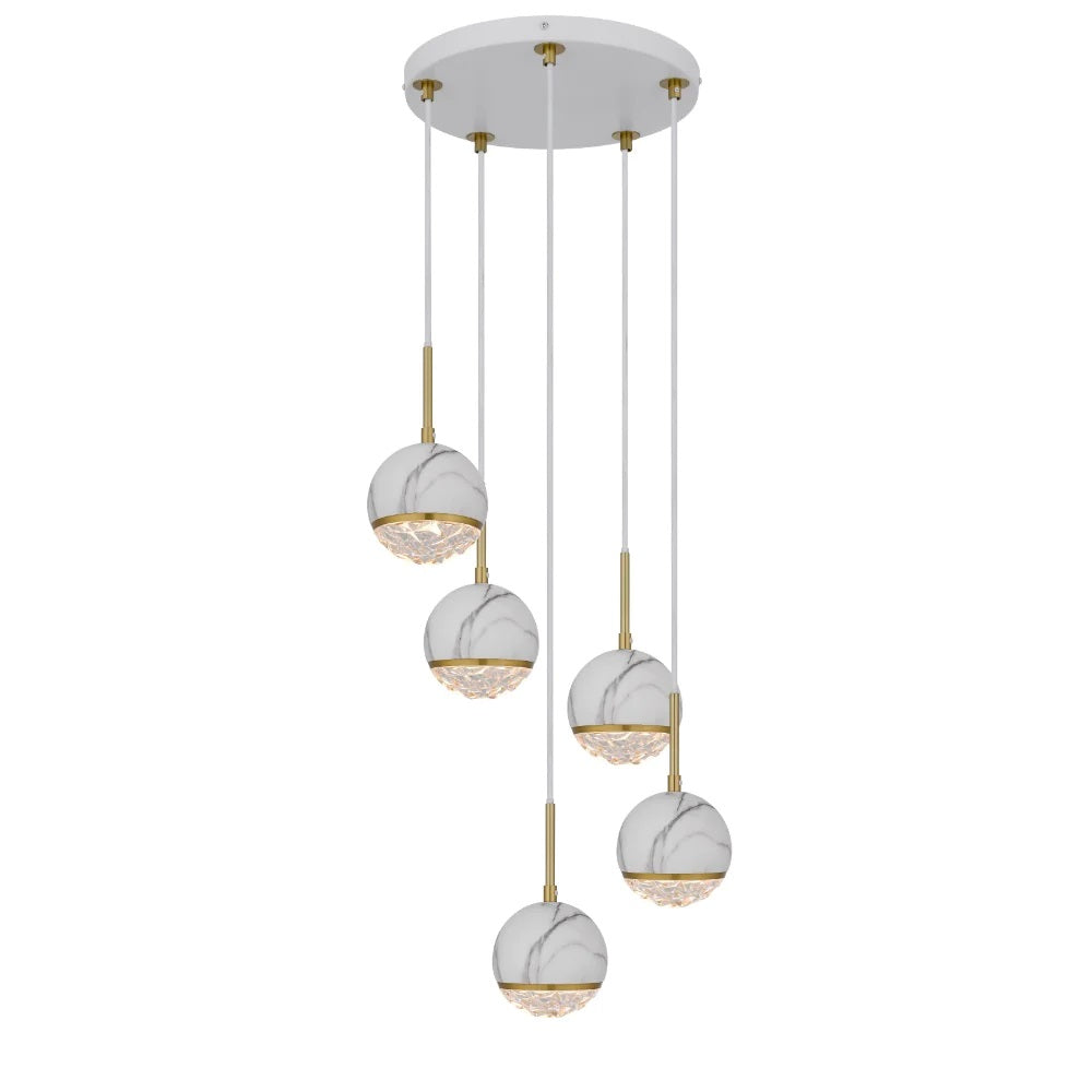 Oneta 5-Light Pendant with Adjustable Height