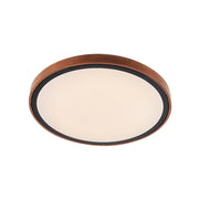 Orlin Oyster LED Light- Wood/Black Trim
