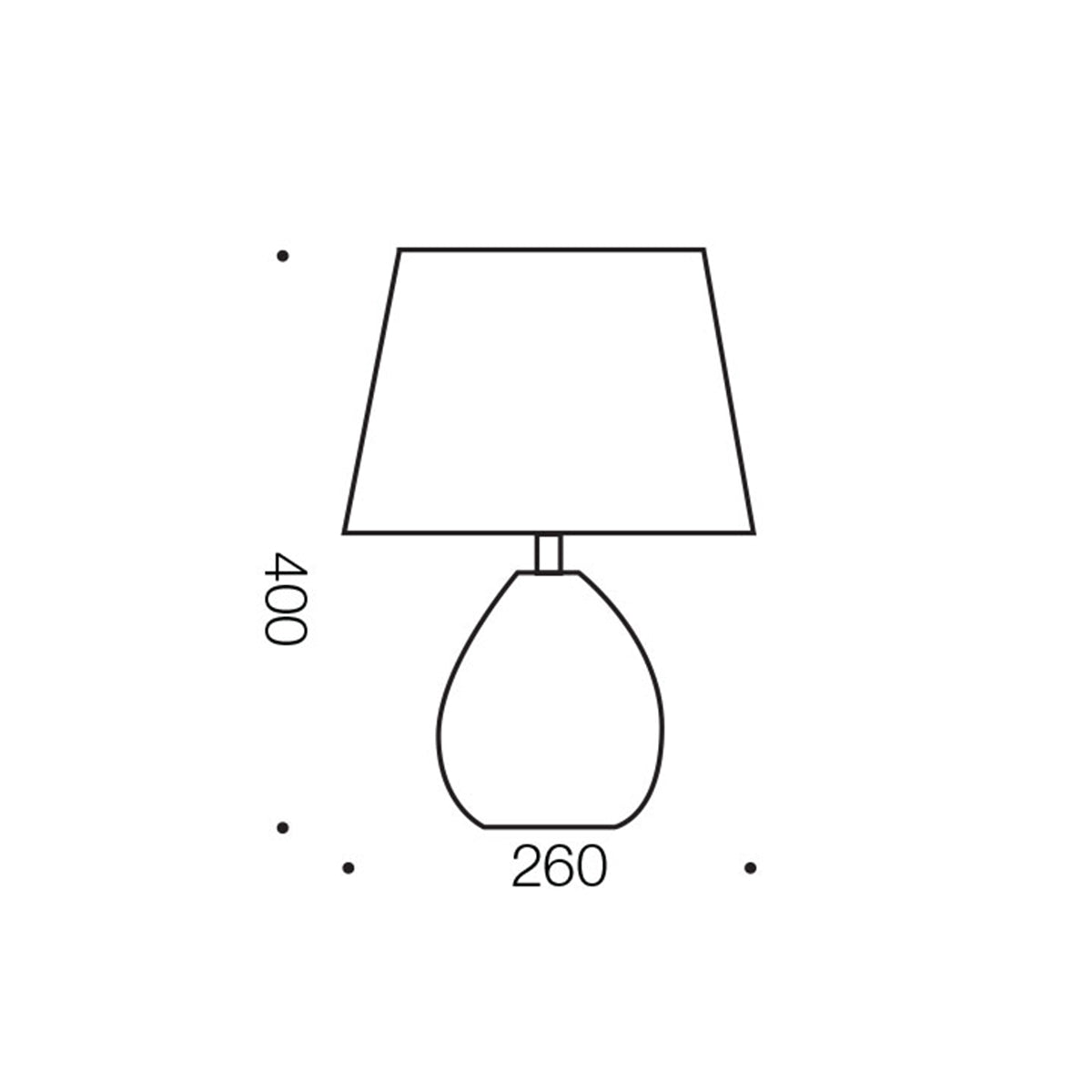 Orson Ceramic Table Lamp with Elegant Tapered Shade