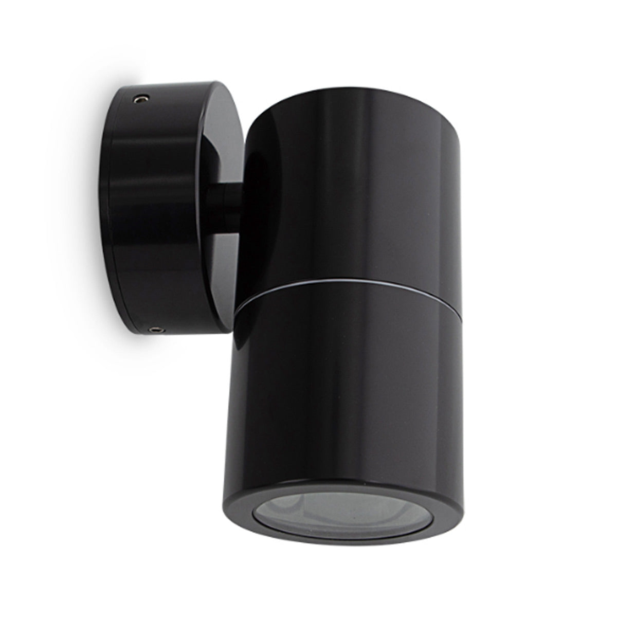 Outdoor Fixed Wall Light Anodised Aluminium - Black