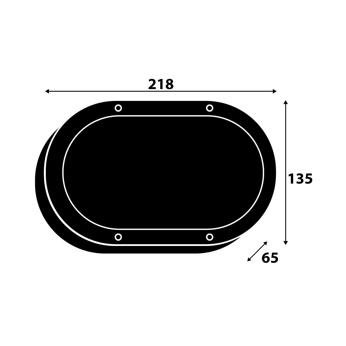 Ovalai LED Outdoor Bunker Light -  7W