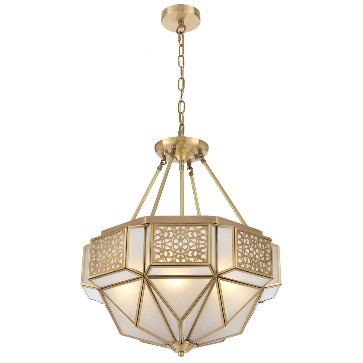 Overton Artisan Brass Pendant Light - Handcrafted Lighting