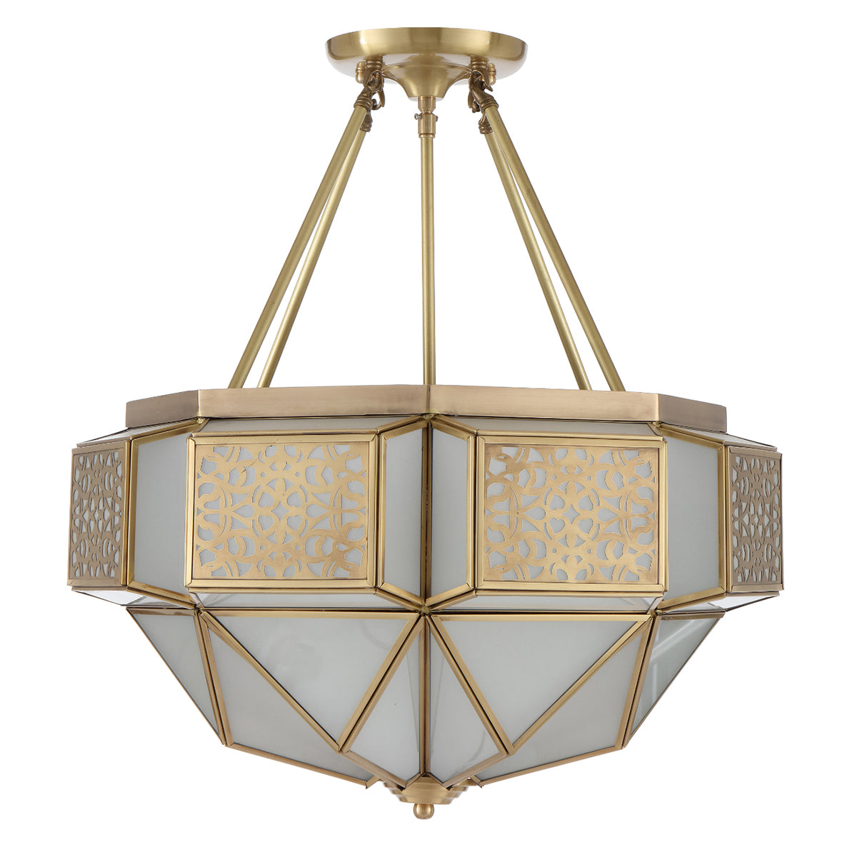 Overton Artisan Brass Pendant Light - Handcrafted Lighting