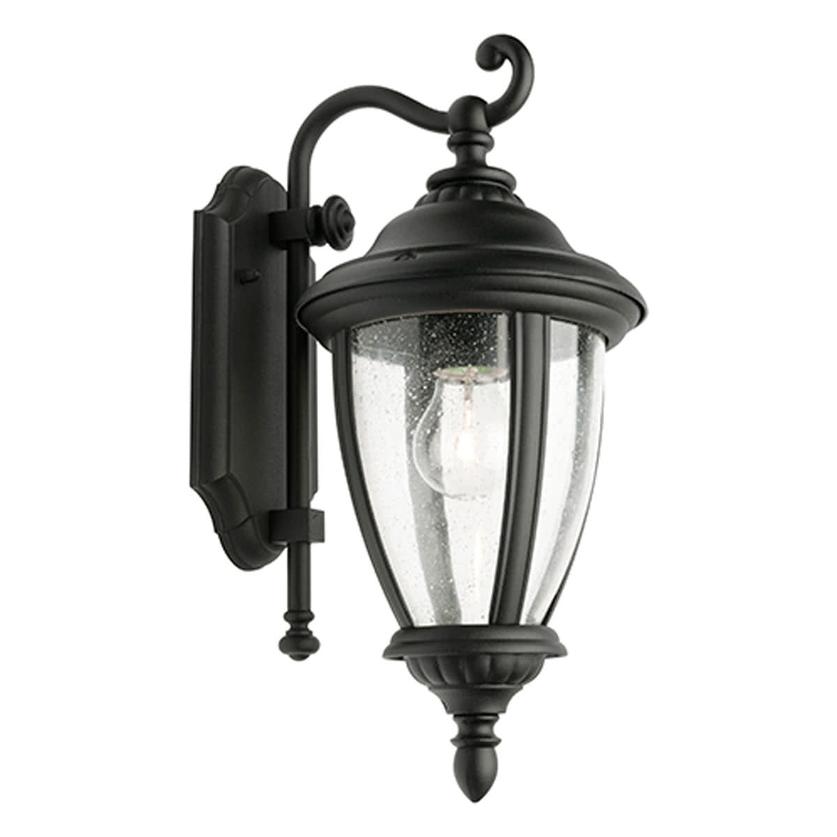 Oxford Black Metal Outdoor Coach Wall Light IP43