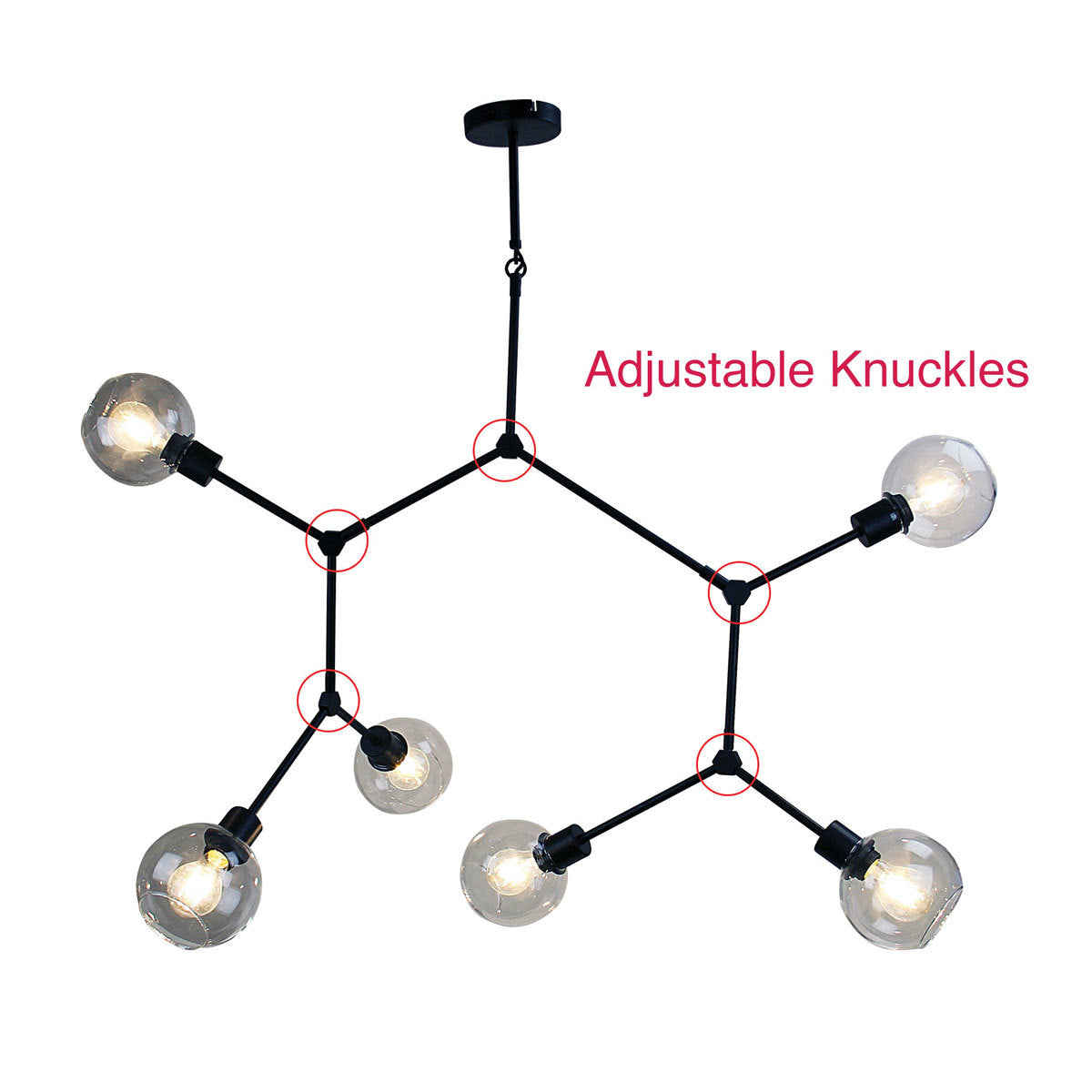 Padua 6 Light Bubble Branching Pendant Light
