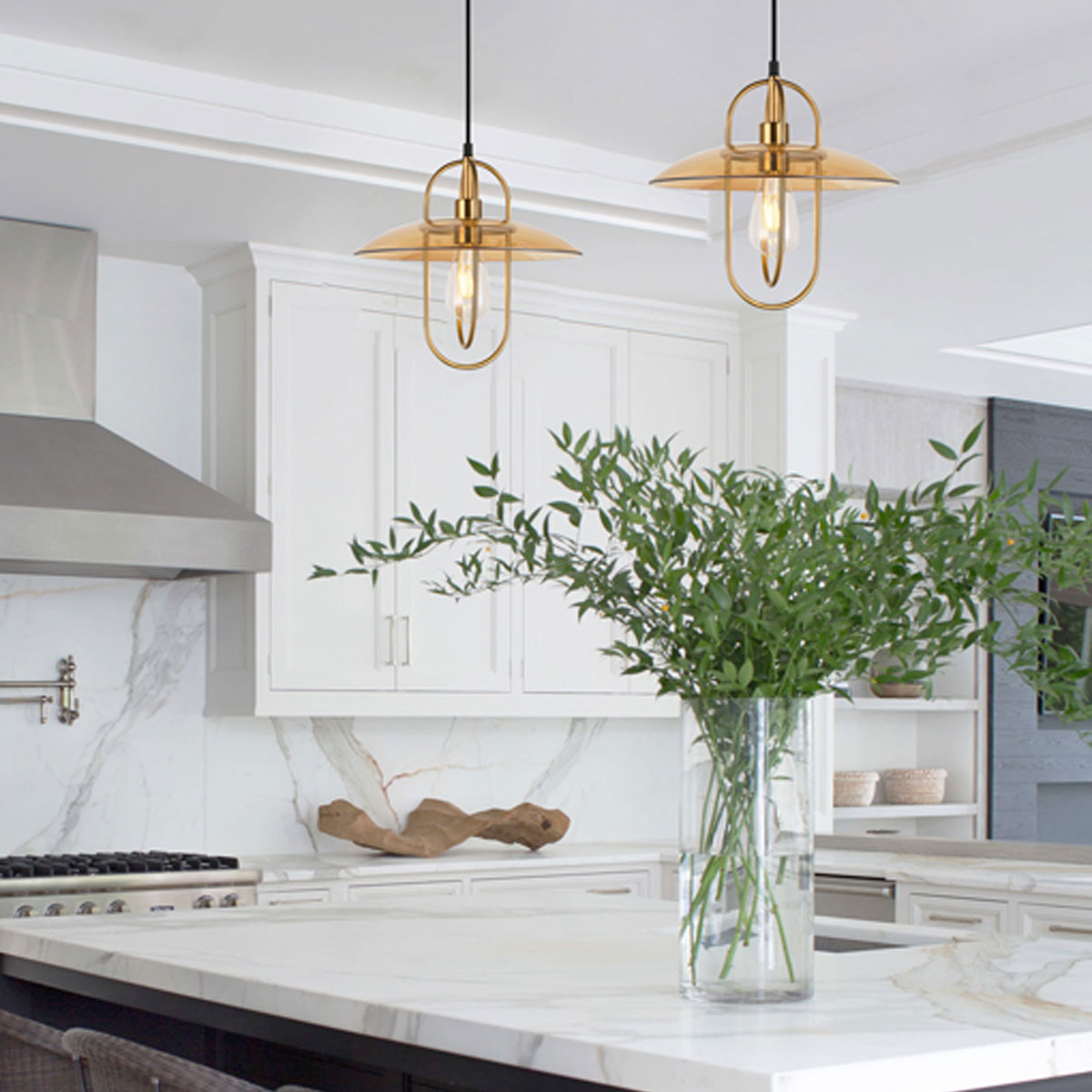 Papillon Interior Glass Coolie Pendant Light