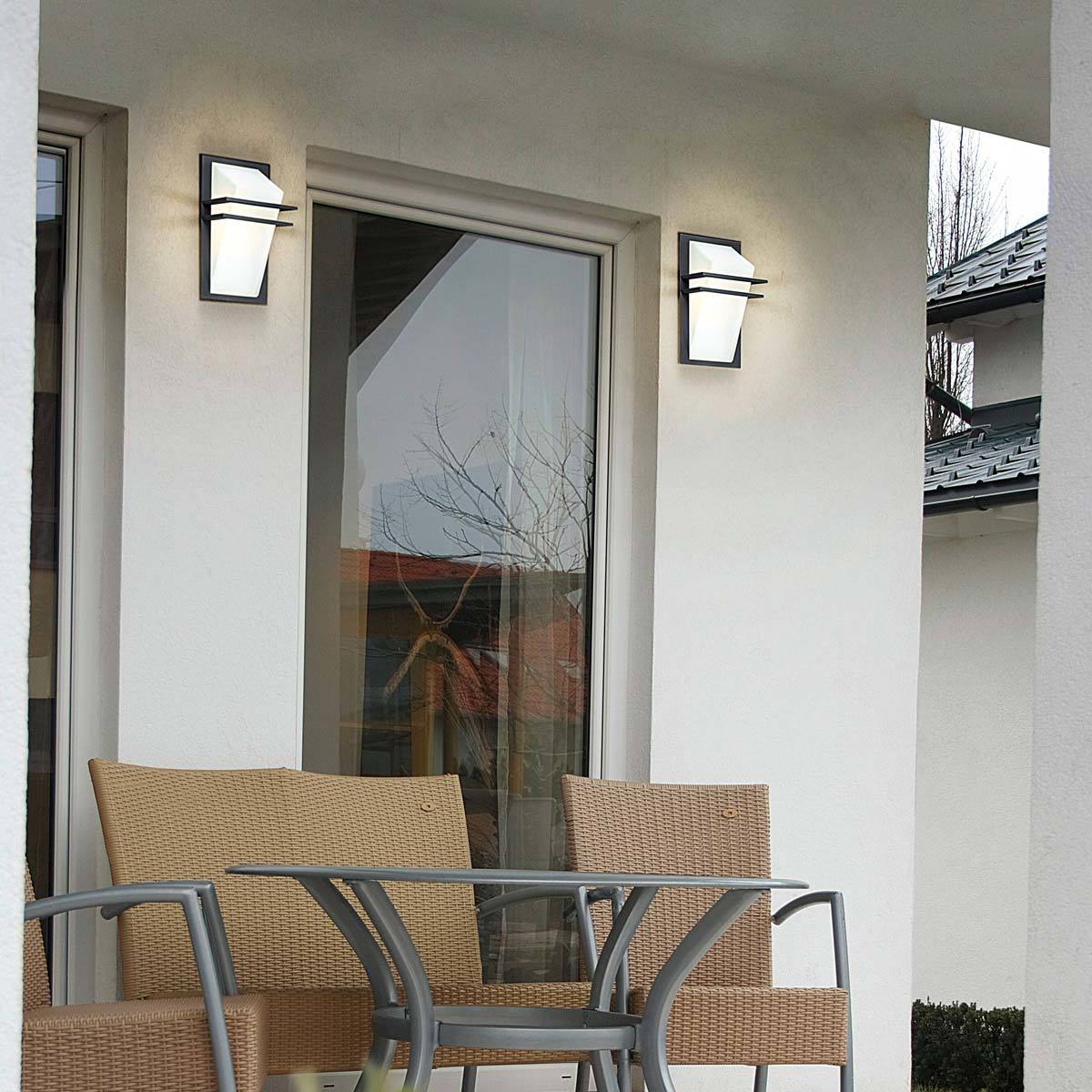 Park Outdoor Cast Aluminium & Opal Glass Wall Light