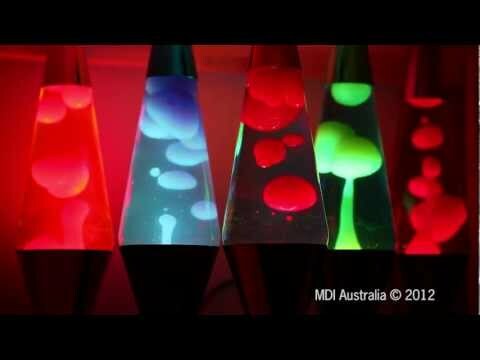 Peace Motion Lava Lamp - Red & Blue